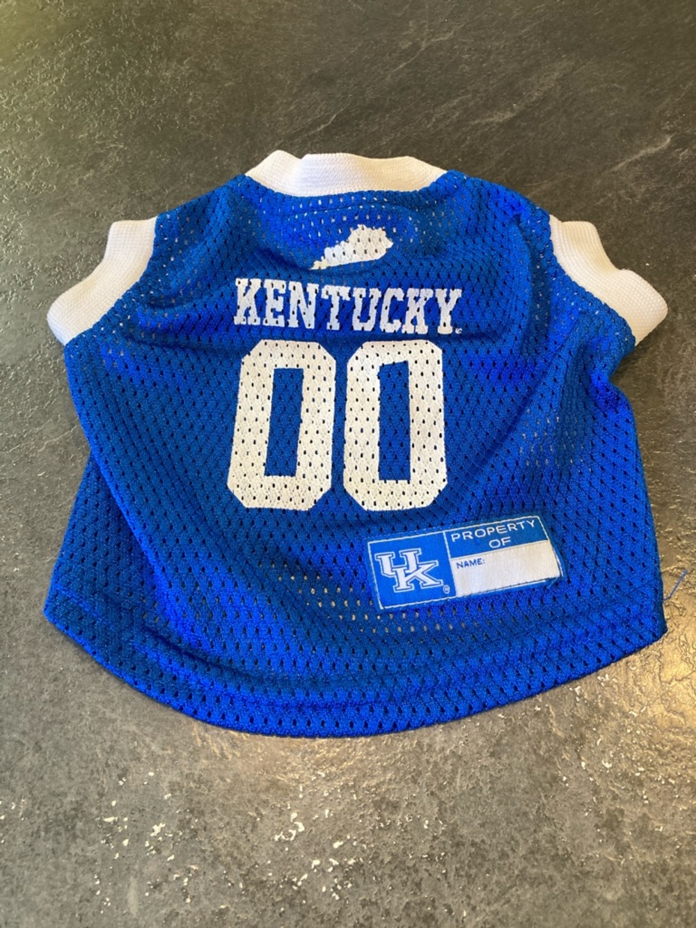 Pets First KENTUCKY UK Wildcats blue white dog shirt jersey size XS